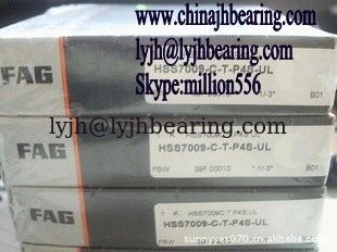 Cina HSS7009-C-T-P4S-UL Bantalan Bola Kontak Sudut 45x75x16mm, 70 Seri Sedang, P4 Grade pemasok